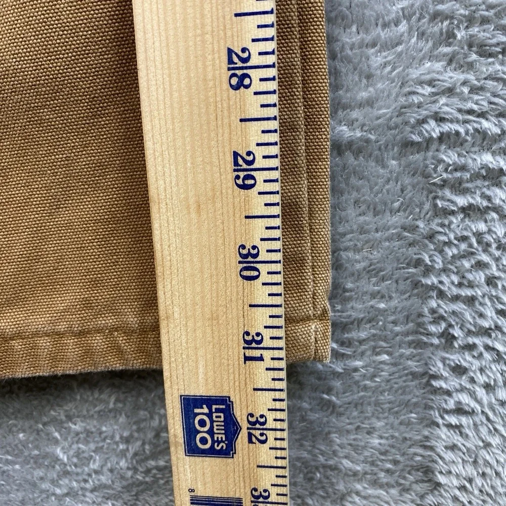 Dickies Jeans Men Sz 36x32 Brown Canvas Cotton Carpenter Painter Work Pants